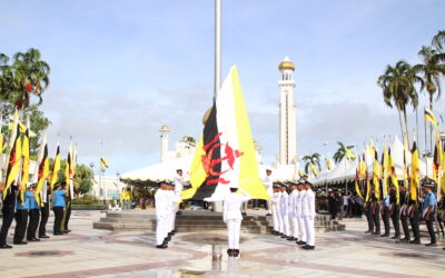 NATIONAL FLAG HOISTING CEREMONY TO MARK HIS MAJESTY’S 75TH BIRTHDAY