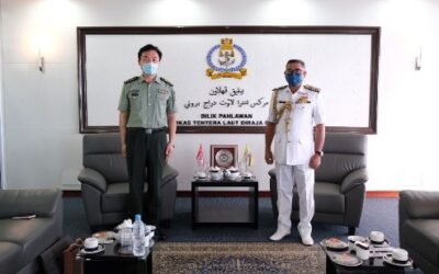 RBN COMMANDER RECEIVES FAREWELL COURTESY CALL BY SENIOR COLONEL LI JIANZHONG, DEFENCE ATTACHÉ OF THE PEOPLE’S REPUBLIC OF CHINA TO BRUNEI DARUSSALAM