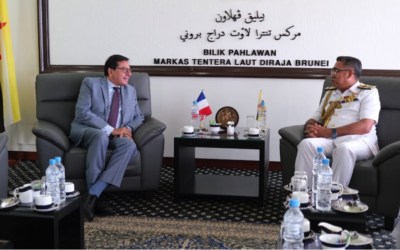 RBN COMMANDER RECEIVES COURTESY CALL FROM AMBASSADOR EXTRAORDINARY AND PLENIPOTENTIARY OF THE REPUBLIC OF FRANCE TO BRUNEI DARUSSALAM
