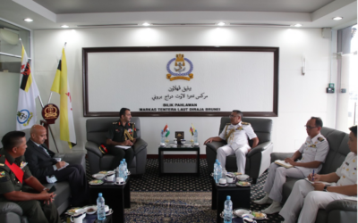 COMMANDER RBN RECEIVES COURTESY CALL FROM DEFENCE ADVISER OF THE REPUBLIC OF INDIA TO MALAYSIA ACCREDITED TO BRUNEI DARUSSALAM