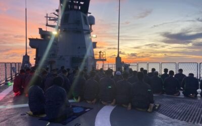 MAJLIS DOA KESYUKURAN AND DOA SELAMAT HELD ONBOARD KDB DARULEHSAN IN CONJUNCTION WITH DEPLOYMENT TO JAPAN.