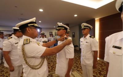 PROMOTION CEREMONY FOR 2 ROYAL BRUNEI NAVY OFFICERS