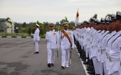 FAREWELL PARADE CEREMONY FOR THE COMMANDER OF ROYAL BRUNEI NAVY