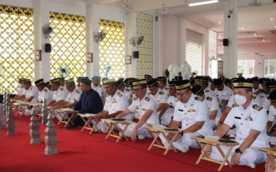 ROYAL BRUNEI NAVY HELD SURAH YASSIN AND TAHLIL RECITATION AT THE ROYAL MAUSOLEUM IN CONJUNCTION WITH THE HOLY MONTH OF RAMADHAN 1444 HIJRAH