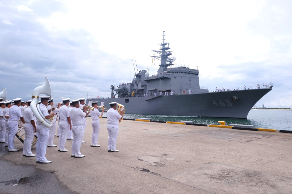 JS URAGA AND JS AWAJI OF THE JAPAN MARITIME SELF DEFENCE FORCE ARRIVES IN BRUNEI DARUSSALAM FOR GOODWILL VISIT