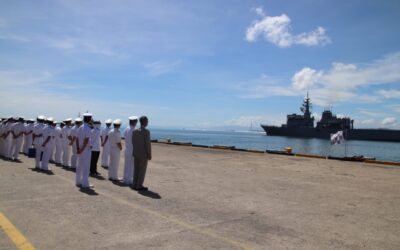 JS URAGA AND JS AWAJI OF THE JAPAN MARITIME SELF DEFENCE FORCE DEPARTS BRUNEI DARUSSALAM AFTER GOODWILL VISIT