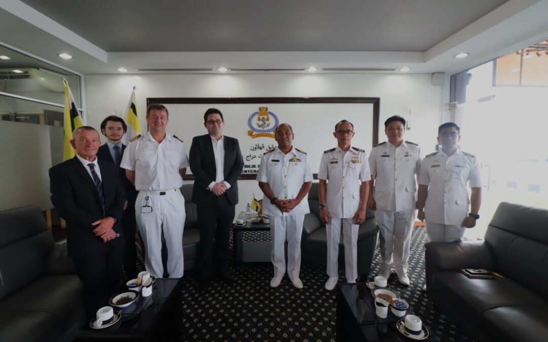 ACTING COMMANDER OF ROYAL BRUNEI NAVY RECEIVED COURTESY CALL BY UK HYDROGRAPHIC OFFICE, HEAD OF PARTNERING AND ENGAGEMENT, ASIA PACIFIC