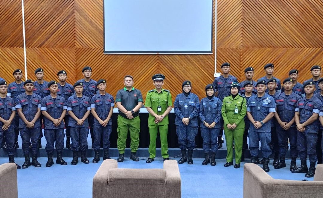 ROYAL BRUNEI NAVY INDUCTION COURSE VISITS MARABURONG PRISON TRAINING CENTRE