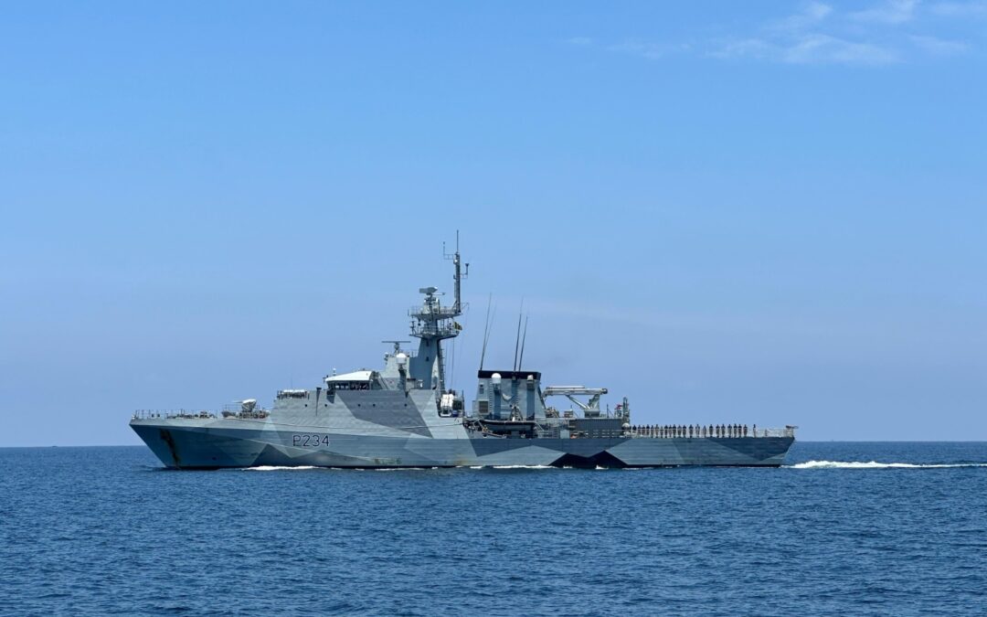 PASSAGE EXERCISE BETWEEN HMS SPEY OF THE ROYAL NAVY AND KDB BERKAT OF THE ROYAL BRUNEI NAVY