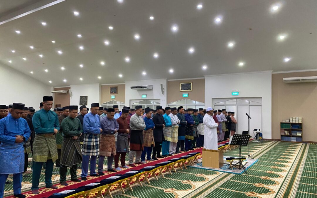 THE ROYAL BRUNEI NAVY HOLDS THE HAJAT PRAYER, THE RECITATION OF SURAH YASIN AND PRAYER TO SEEK PROTECTION AND SAFETY FOR THE PEOPLE AND COUNTRY OF PALESTINE