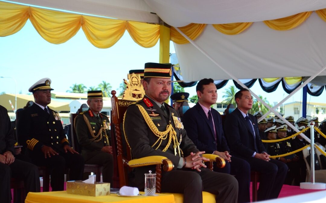 HIS ROYAL HIGHNESS PRINCE HAJI AL-MUHTADEE BILLAH, THE CROWN PRINCE AND SENIOR MINISTER AT THE PRIME MINISTER’S OFFICE, GRACED THE COMMISSIONING CEREMONY OF PATROL VESSEL KDB AL-FARUQ
