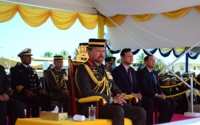 HIS ROYAL HIGHNESS PRINCE HAJI AL-MUHTADEE BILLAH, THE CROWN PRINCE AND SENIOR MINISTER AT THE PRIME MINISTER’S OFFICE, GRACED THE COMMISSIONING CEREMONY OF PATROL VESSEL KDB AL-FARUQ