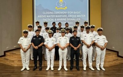 CLOSING CEREMONY AND CERTIFICATE PRESENTATION FOR BASIC ABOVE WATER WARFARE, ABOVE WATER TACTICAL AND MARINE SIGNALLER COURSE FOR 2023
