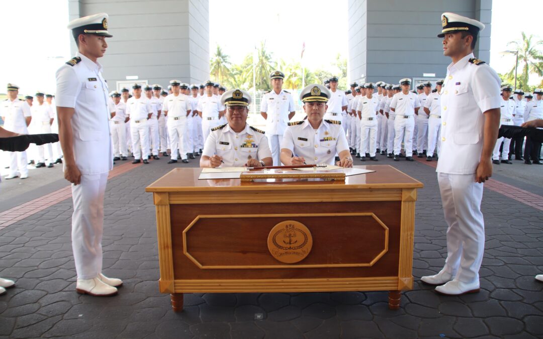 HANDING OVER CEREMONY FOR NEWLY ACTING COMMANDANT NAVAL TRAINING, NAVAL TRAINING CENTRE, ROYAL BRUNEI NAVY