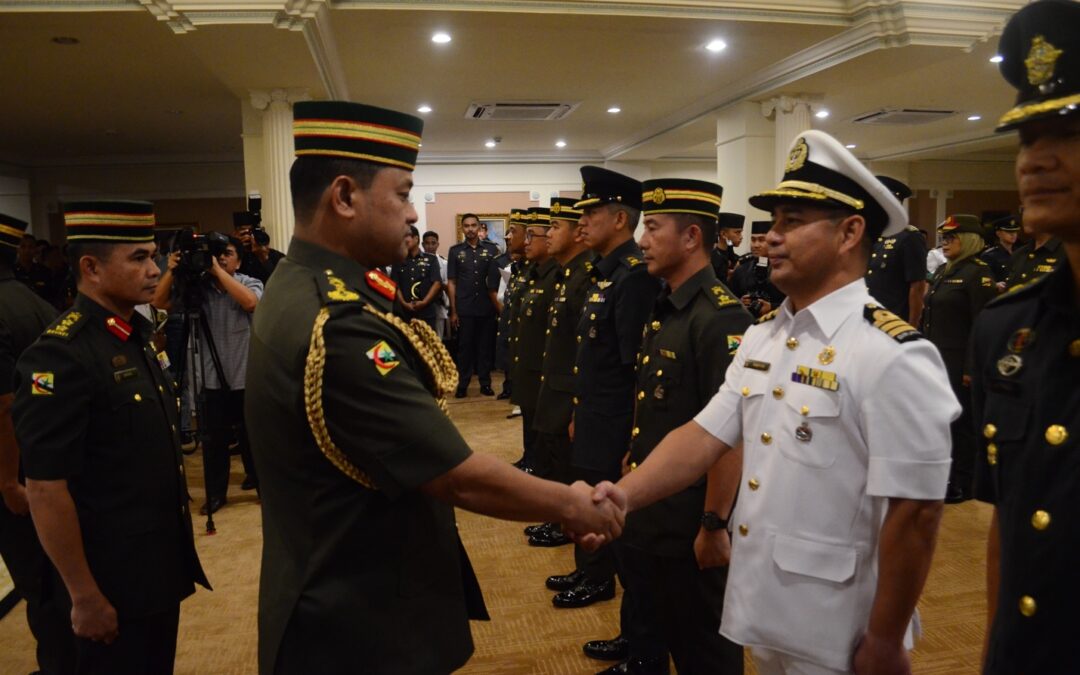 PROMOTION CEREMONY OF FOUR ROYAL BRUNEI NAVY SENIOR OFFICERS
