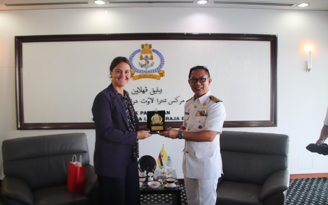 ACTING COMMANDER RBN RECEIVES A COURTESY CALL FROM THE AMBASSADOR EXTRAORDINARY AND PLENIPOTENTIARY OF DENMARK BRUNEI DARUSSALAM