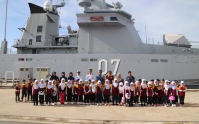 ROYAL BRUNEI NAVY RECEIVES EDUCATIONAL VISIT BY YEAR 1 TINKERBELL LEARNING SCHOOL