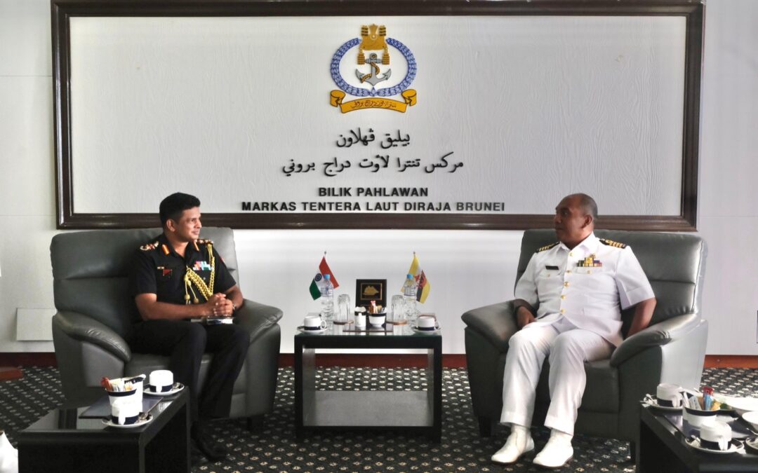 ACTING RBN COMMANDER RECEIVES COURTESY CALL FROM INDIA DEFENCE ADVISER