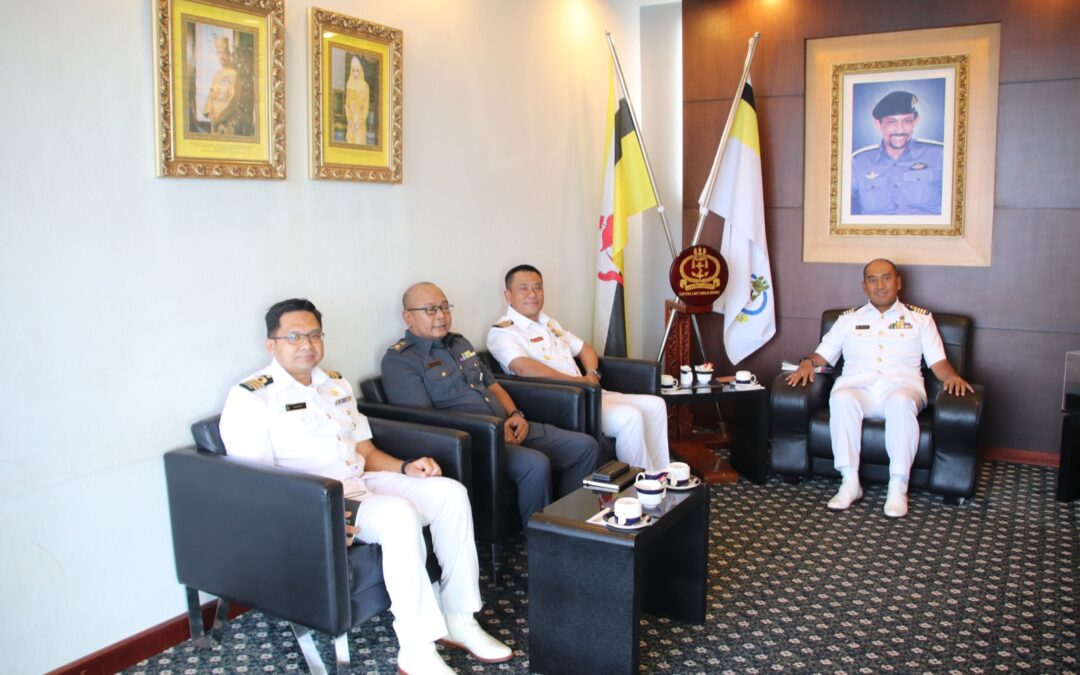 THREE INCOMING DEFENCE ATTACHES OF BRUNEI DARUSSALAM MET THE ACTING COMMANDER OF THE ROYAL BRUNEI NAVY (RBN)