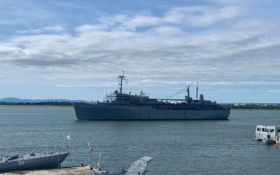 USS EMORY S. LAND CONDUCTS A LOGISTIC VISIT TO BRUNEI DARUSSALAM