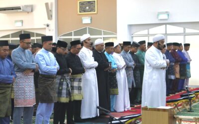 ROYAL BRUNEI NAVY HOLDS SUNNAT HARI RAYA AIDILADHA PRAYER 1446H