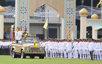TENTERA LAUT DIRAJA BRUNEI TURUT SERTA DALAM ISTIADAT PERBARISAN KEHORMATAN SEMPENA SAMBUTAN ULANG TAHUN HARI KEPUTERAAN KDYMM KE-79