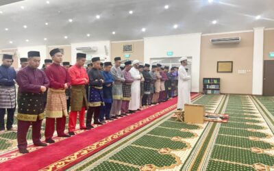 TENTERA LAUT DIRAJA BRUNEI MENGADAKAN SEMBAHYANG SUNAT GERHANA BULAN DI SURAU AL-HUDA
