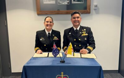 TENTERA LAUT DIRAJA BRUNEI DAN TENTERA LAUT DIRAJA AUSTRALIA MELAKSANAKAN MESYUARAT KE-3 NAVY-TO-NAVY TALKS DI CANBERRA
