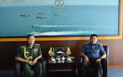 RBN COMMANDER RECEIVED INTRODUCTORY CALL FROM THE DEFENCE ATTACHÉ OF MYANMAR ACCREDITED TO BRUNEI DARUSSALAM