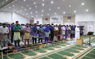 DOA KESYUKURAN CEREMONY HELD IN SURAU AL-HUDA IN CONJUNCTION WITH THE 57th ANNIVERSARY OF THE ROYAL BRUNEI NAVY