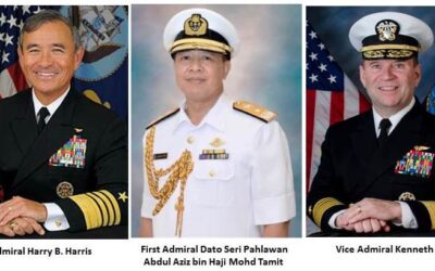 COMMANDER OF ROYAL BRUNEI NAVY MEETS COMMANDER PACIFIC FLEET AND COMMANDER OF THE THIRD FLEET UNITED STATES NAVY