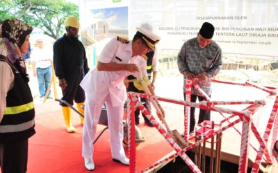 FOUNDATION LAYING CEREMONY FOR EXTENSION AND MODIFICATION TO EXISTING OFFICER’S ACCOMMODATION AT MUARA NAVAL BASE