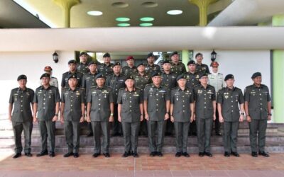 FAREWELL COURTESY CALL FROM THAILAND NAVAL ATTACHE TO RBN COMMANDER