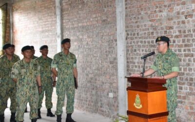 FAREWELL COURTESY CALL FROM FEDERAL REPUBLIC OF GERMANY DEFENCE ATTACHÉ TO RBN COMMANDER