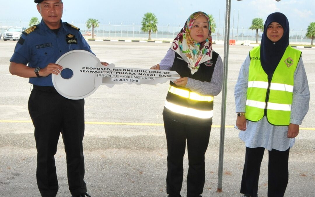 OFFICIAL HANDOVER OF THE ROYAL BRUNEI NAVAL BASE SEAWALL TO THE ROYAL BRUNEI NAVY