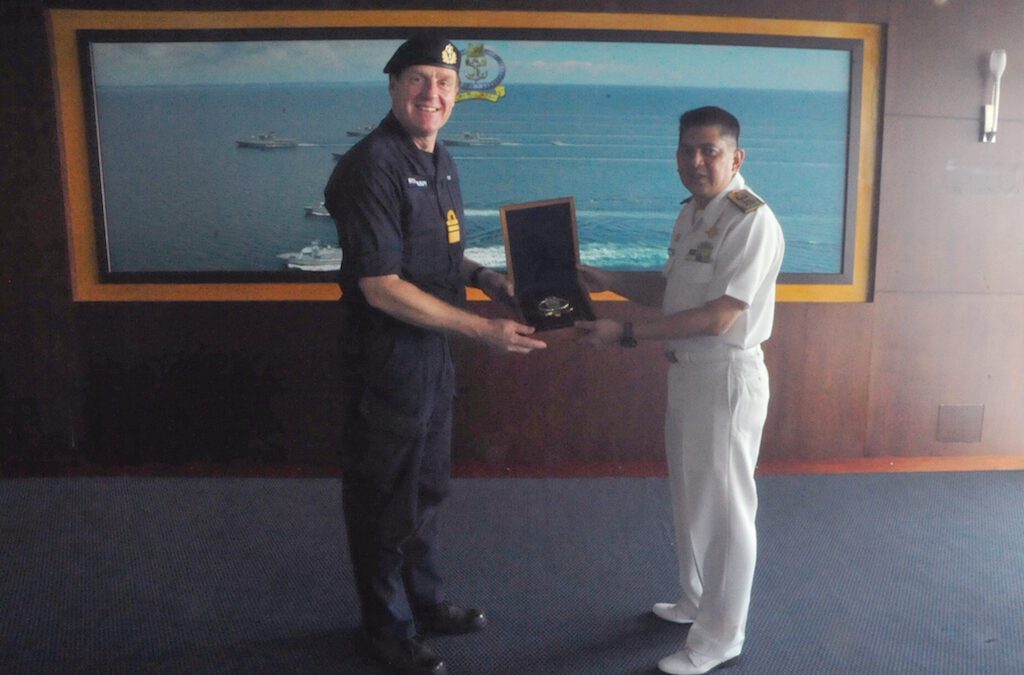 RBN COMMANDER RECEIVES A COURTESTY CALL FROM THE UNITED KINGDOM’S FLEET COMMANDER