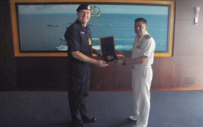 RBN COMMANDER RECEIVES A COURTESTY CALL FROM THE UNITED KINGDOM’S FLEET COMMANDER