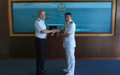 COMMANDER OF ROYAL BRUNEI NAVY RECEIVES COURTESY CALL FROM HEAD NAVAL INSPECTORATE/COMMANDER DOCTRINE AND READINESS GROUP ROYAL SINGAPORE NAVY