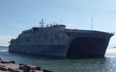 THE ARRIVAL OF USNS FALL RIVER FOR EXERCISE CARAT 2018