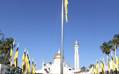 NATIONAL FLAG HOISTING CEREMONY TO MARK BRUNEI’S 35TH NATIONAL DAY