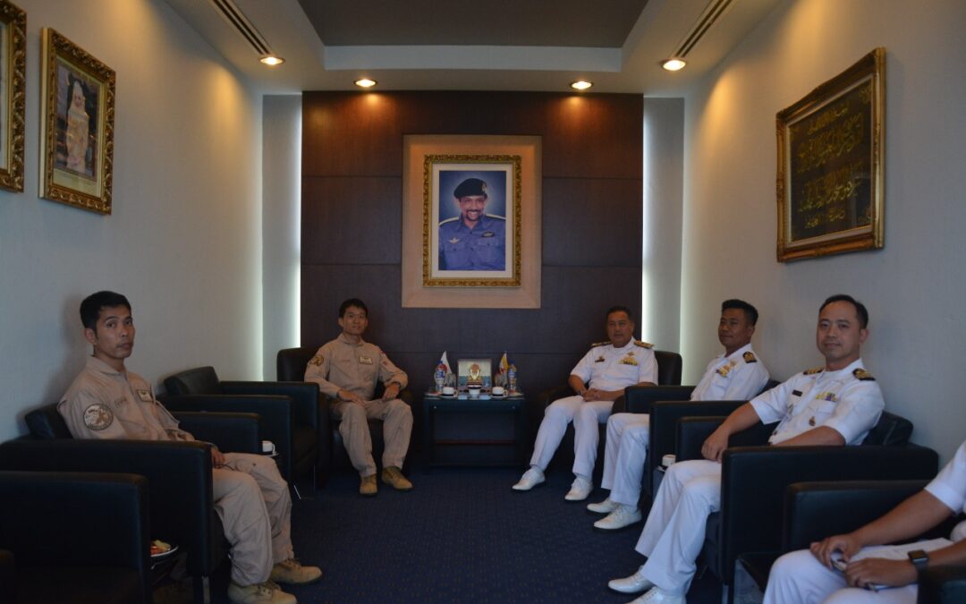 COMMANDER RBN RECEIVED COURTESY CALL BY COMMANDER SHINJI AKAMATSU, JMSDF