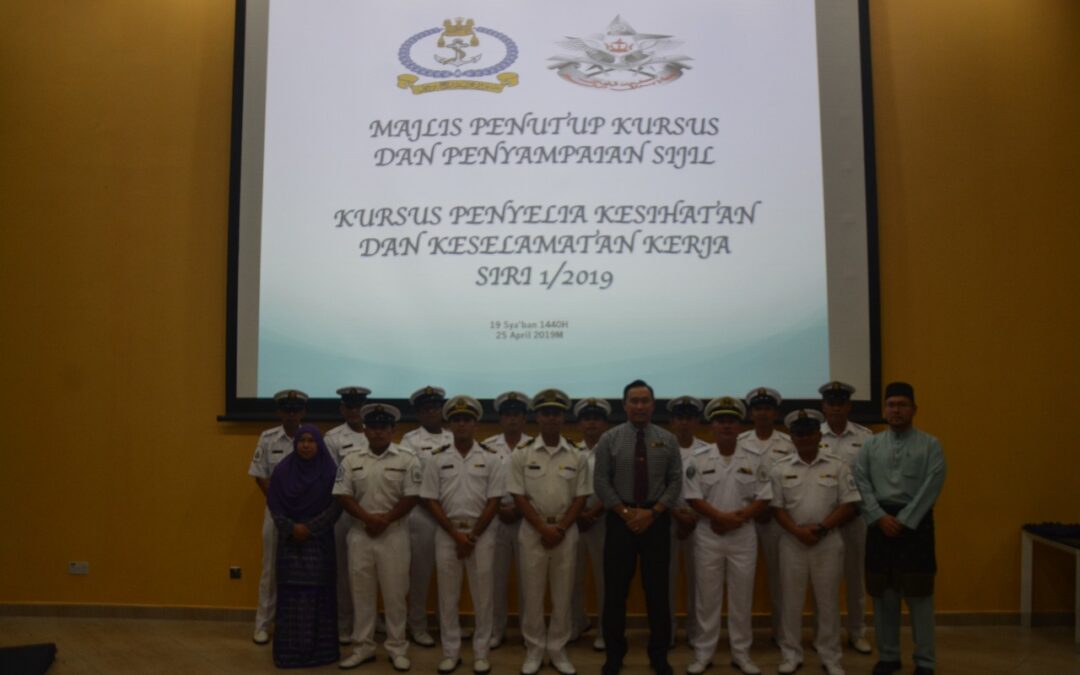 CLOSING CEREMONY OHS SUPERVISOR COURSE 01/19