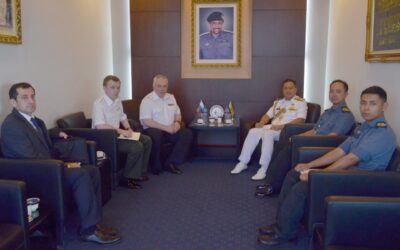 COMMANDER RBN RECEIVED COURTESY CALL BY REAR ADMIRAL LUIK EDWARD, RUSSIAN NAVY