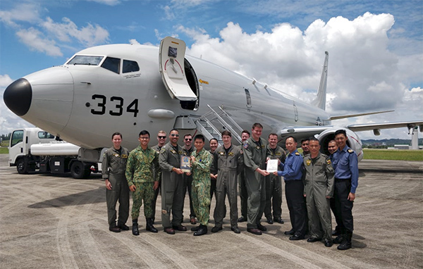 RBAF PERSONNEL JOINS MARITIME DOMAIN AWARENESS (MDA) DEMONSTRATION FLIGHT ONBOARD US NAVY’S P-8A AIRCRAFT