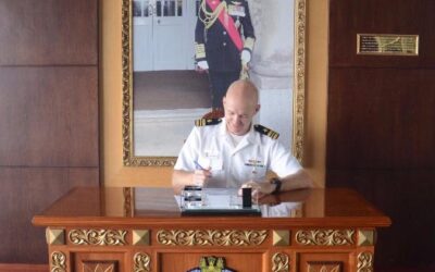 COMMANDER RBN RECEIVES CALL BY INCOMING AND OUTGOING US CHIEF, OFFICE OF DEFENCE COOPERATIONS IN BRUNEI DARUSSALAM