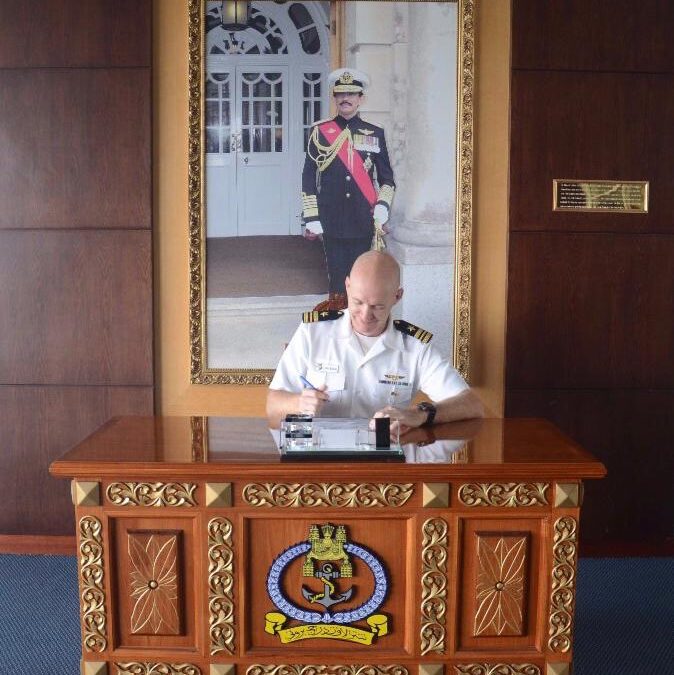 COMMANDER RBN RECEIVES CALL BY INCOMING AND OUTGOING US CHIEF, OFFICE OF DEFENCE COOPERATIONS IN BRUNEI DARUSSALAM