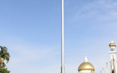 NATIONAL FLAG HOISTING CEREMONY TO MARK HIS MAJESTY THE SULTAN AND YANG DI-PERTUAN OF BRUNEI DARUSSALAM 73RD BIRTHDAY CELEBRATION