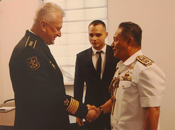 COMMANDER OF RBN ATTENDS RUSSIAN NAVY DAY AND MAIN NAVAL PARADE