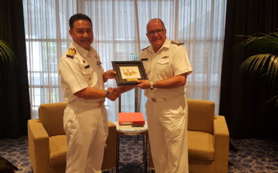 RBN DEPUTY COMMANDER PRESENT AT THE INTERNATIONAL NAVAL REVIEW IN CONJUNCTION WITH THE 75TH ANNIVERSARY OF THE ROYAL NEW ZEALAND NAVY