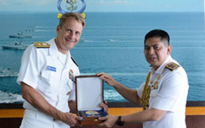 COMMANDER RBN RECEIVED COURTESY CALL FROM COMMANDER LOGISTIC GROUP WESTERN PACIFIC